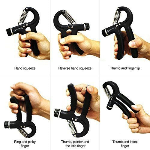 Hand Grips Strengthener – Adjustable Arm, Finger & Wrist Exerciser for Men & Women