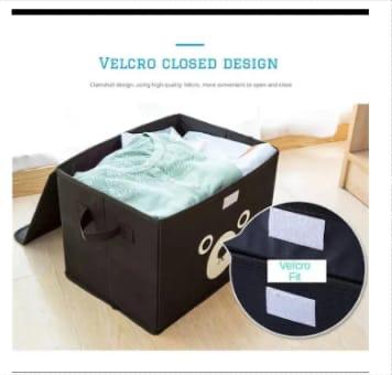 Bear Storage Box For Clothes Designed As A Storage Box Suitable For Holding Clothes (Random Colors)
